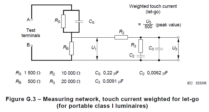 IEC62368 接触电流测试网络(5.2.2.2节、表4)AG990F5(图2)